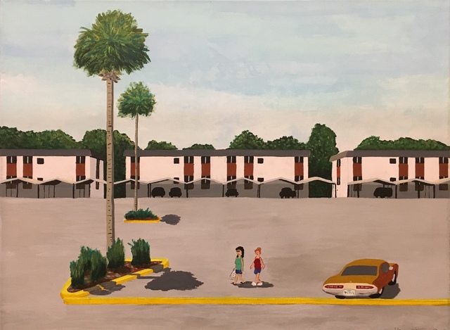 Don Hammontree, ‘Parking Lot, Palm Trees, Daytona Beach, FL’, 2019, Clyde Hogan Fine Art