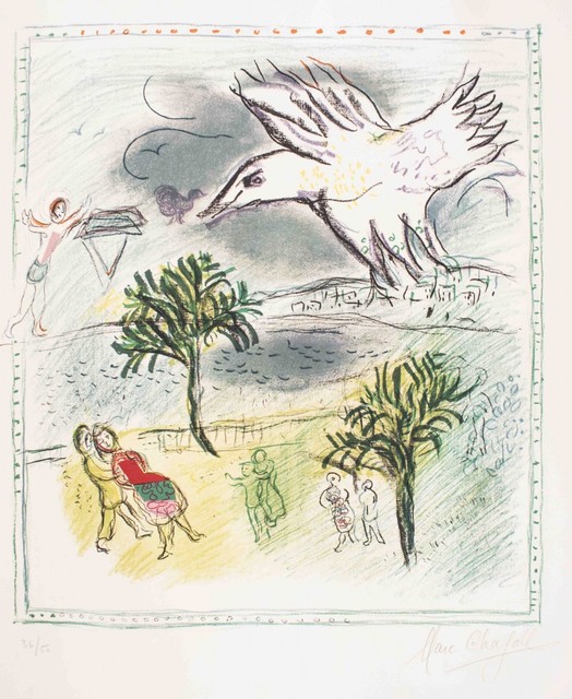 Marc Chagall, ‘La Grande Corniche - from the series "Nice et la Côte d'Azur"’, 1967, Wallector