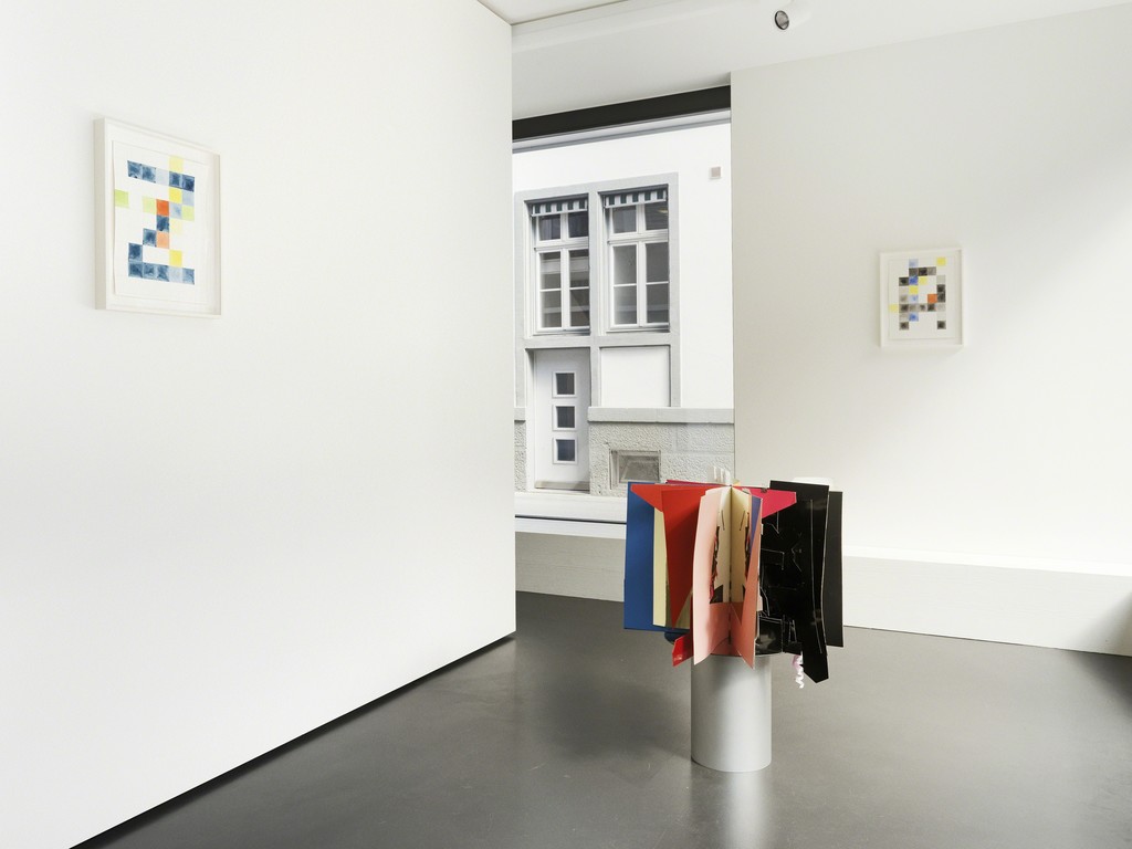 The watercolors "Z" and "A" and the installation of "Comme un livre ouvert". The watercolors "Z" and "A" and the installation of "Comme un livre ouvert".