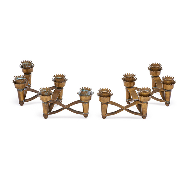 Alvaro Cianfanelli, ‘Pair of Articulated Candlesticks, Italy’, ca. 1950, Rago/Wright