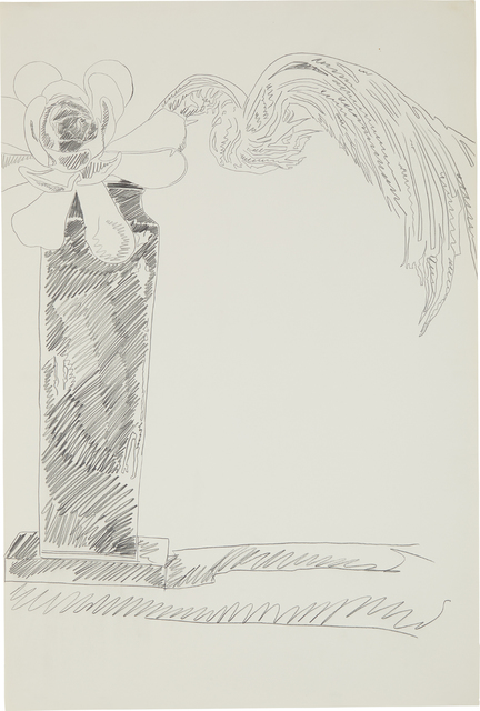 Andy Warhol, ‘Flowers (Black and White)’, 1974, Drawing, Collage or other Work on Paper, Graphite on ivory wove paper, Phillips