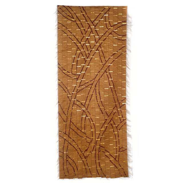 Adela Akers, ‘Landscape Transformed’, 2011, Textile Arts, Linen, horsehair, paint & metal foil, browngrotta arts