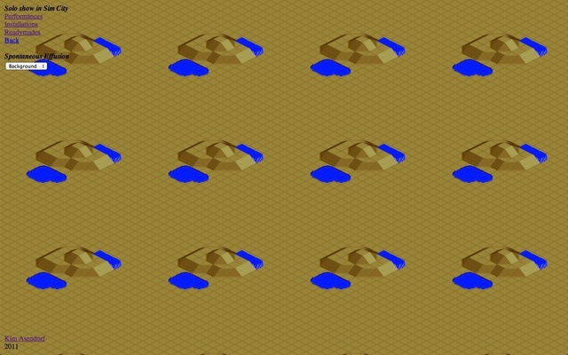 Kim Asendorf, ‘Solo show in Sim City’, 2011, Rhizome ArtBase