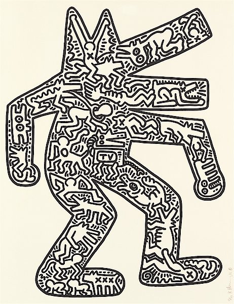 Keith Haring, ‘Dog’, 1986, Rhodes