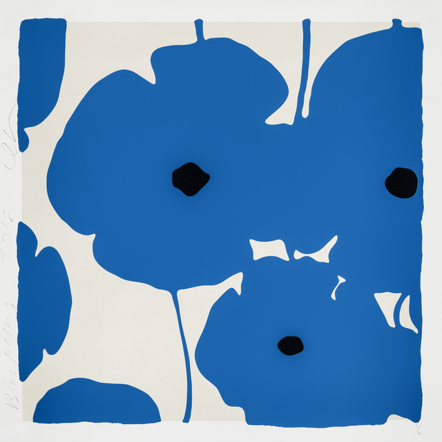 Donald Sultan, ‘Blue Poppies’, 2018, Maune Contemporary