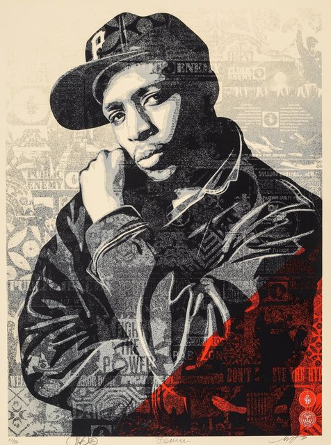 Shepard Fairey, ‘Chuck D Black Steel (Red)’, 2018, Heritage Auctions