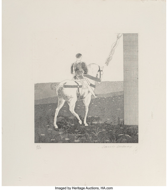 David Hockney, ‘Rapunzel, Rapunzel, Let hair down, from Illustrations for Six Fairy Tales from the Brothers Grimm’, 1969, Heritage Auctions