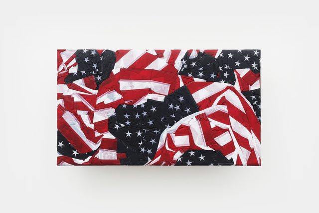Josh Kline, ‘Reality Television 15’, 2020, Sculpture, Nylon flags, polyurethane, epoxy, microfiber, mounting hardware, Various Small Fires