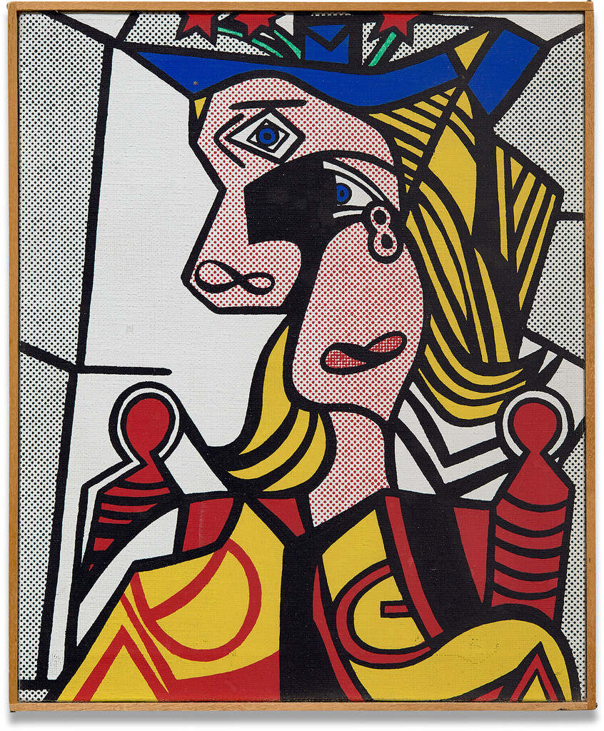 Richard Pettibone - Roy Lichtenstein, Woman with Flowered Hat, 1963