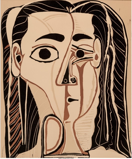 Pablo Picasso, ‘Jacqueline au bandeau de face (Grand tête de femme)’, 1962, Heritage Auctions