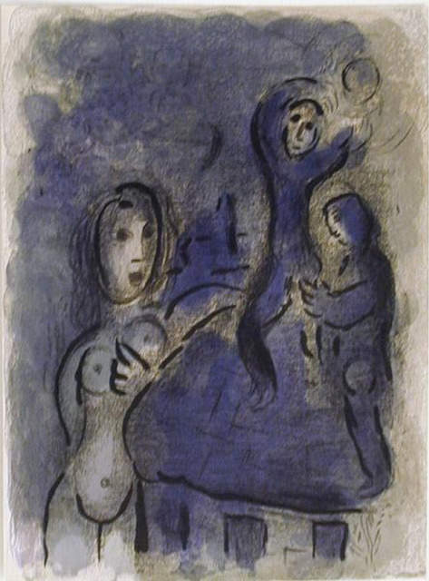 Marc Chagall, ‘Rahab and the Spies of Jericho’, 1960, Print, Lithograph, Galerie d'Orsay