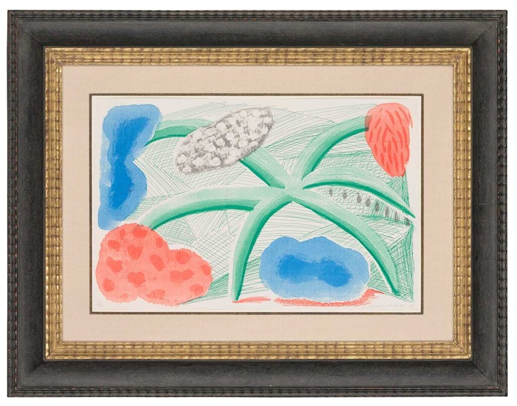 David Hockney - Landscape with a Plant