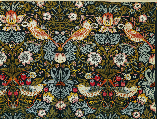 William Morris 14 16 The Strawberry Thief Flower And Bird Pattern 14 Artsy