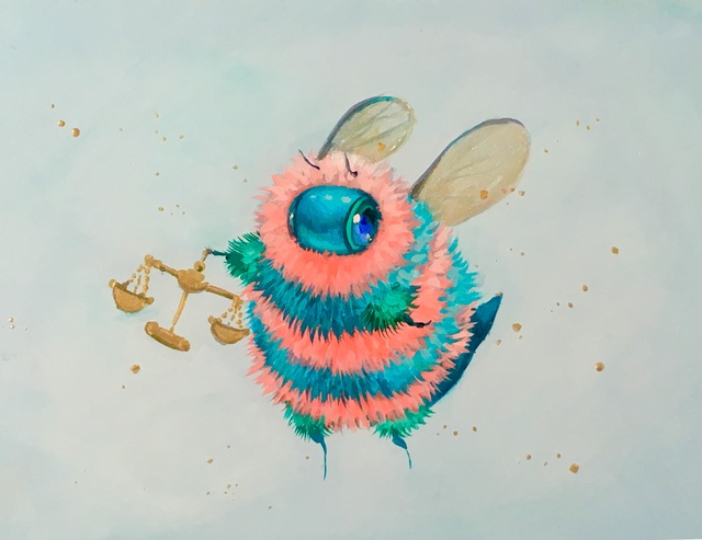 Camilla d'Errico, ‘Beebra’, 2019, Painting, Duo oils and acrylic on board, Haven Gallery