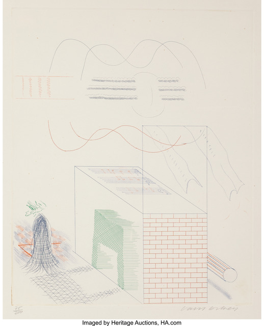 David Hockney, ‘The Buzzing of the Blue Guitar’, 1976-77, Heritage Auctions
