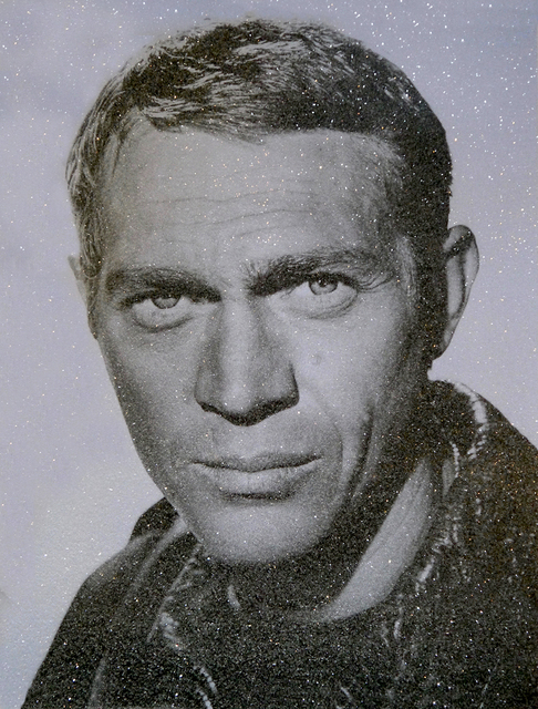 David Studwell, ‘Steve McQueen, Smokey Blue’, 2017-2019, Print, Screen print with diamond dust overlay, Tanya Baxter Contemporary