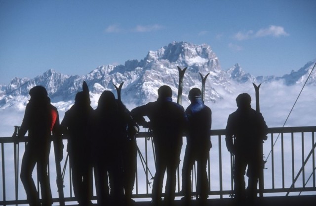 Slim Aarons, ‘Cortina dAmpezzo Italy’, 1982, Photography, Lambda C-Print, IFAC Arts