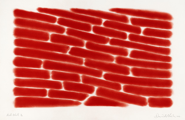 David Nash, ‘Red Wall’, 2019, Print, Pastel Stencil on Arches paper 250gsm, Cristea Roberts Gallery