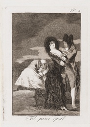 Tal para qual, plate 5 from 'Los Caprichos', First edition