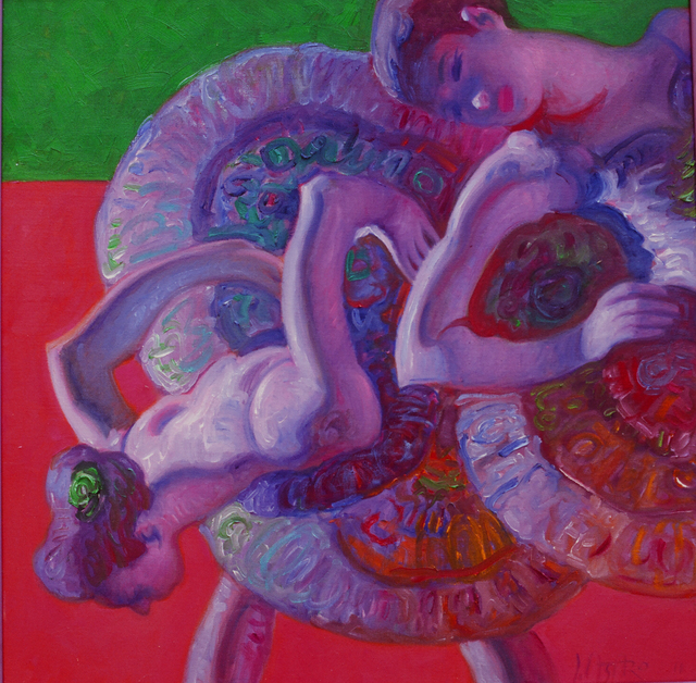 John Asaro, ‘Bending Dancers II’, 2017, Painting, Oil on Linen, Ethos Contemporary Art