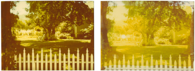 Stefanie Schneider, ‘White Picket Fence, diptych’, 2004, Photography, Analog C-Print, hand-printed by the artist on Fuji Crystal Archive Paper, based on a Polaroid, mounted on Aluminum with matte UV-Protection, Instantdreams