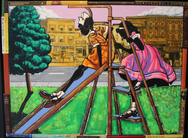 Leroy Campbell, ‘Safe Haven’, 2018, Painting, Mixed Medium Collage on Canvas, Richard Beavers Gallery
