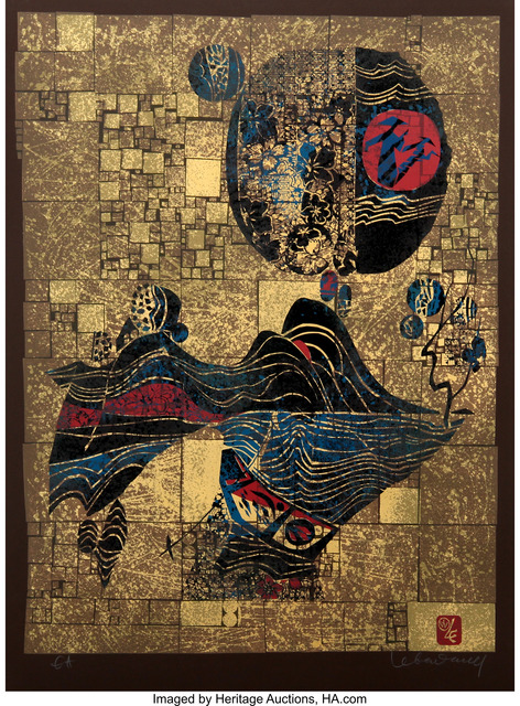Lebadang, ‘Untitled (Boat and Mountains)’, circa 1975, Heritage Auctions