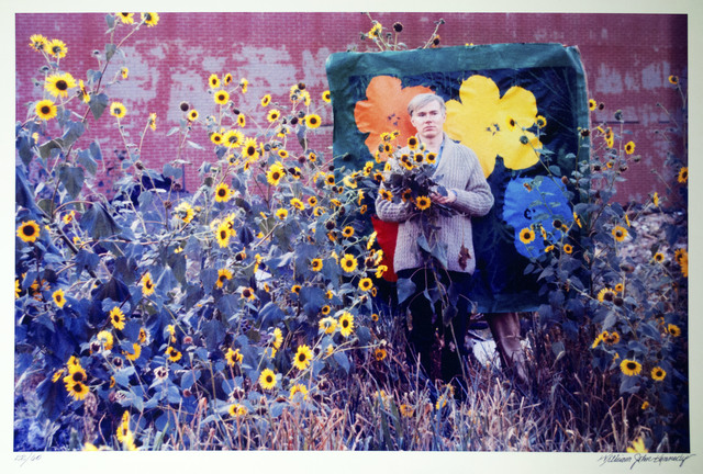 William John Kennedy, ‘Andy Warhol with Flowers and his Flowers canvas in the background ’, 1964, William John Kennedy Collection