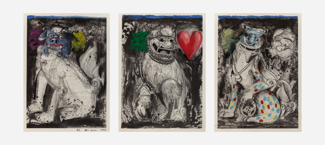 Jim Dine, ‘Triptych - Fu Dogs’, 1990, Heritage Auctions