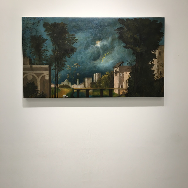Makoto Murata, ‘La Tempesta - from a series of "Spacing Out" ’, 2018, Painting, Oil on canvas, SNOW Contemporary