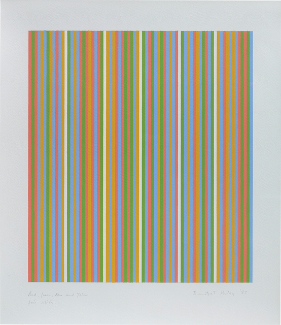 Bridget Riley, ‘Red, Green, Blue and Yellow, Five Whites’, 1983, Phillips