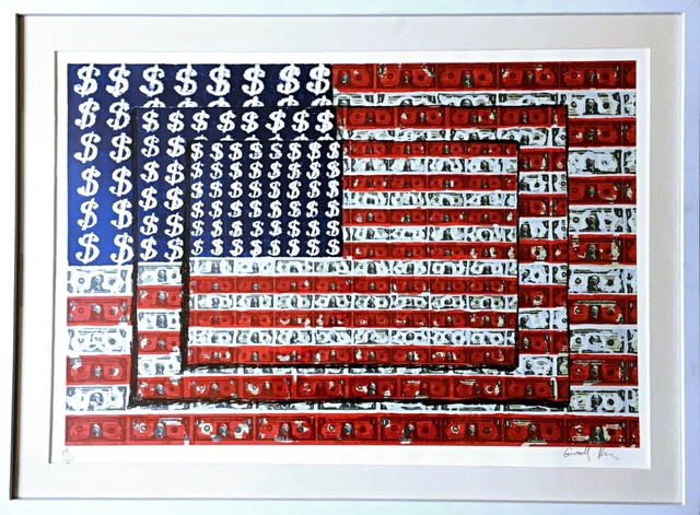 Emiliano Gironella Parra, ‘ Homenaje a Jasper Johns (Homage to Jasper Johns)’, 2003, Print, Silkscreen. Hand Signed. Numbered. Framed., Alpha 137 Gallery
