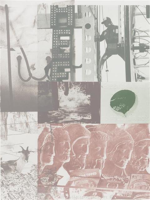 Robert Rauschenberg, ‘American Pewter With Burroughs II’, 1981, Perry J. Cohen Foundation Benefit Auction