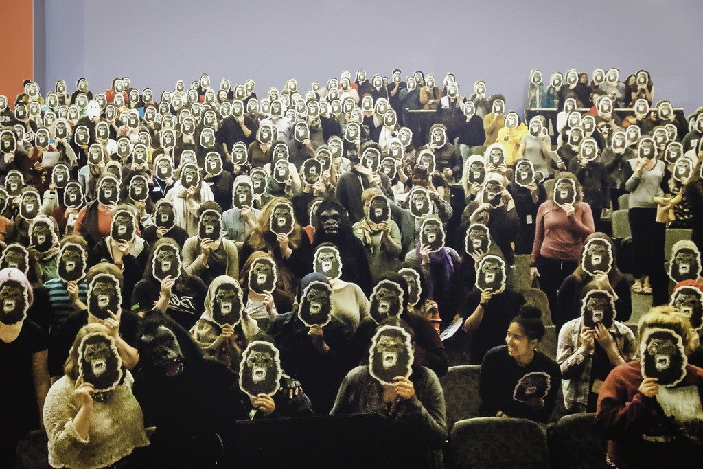 Whitechapel Gallery Guerrilla Girls Commission: Is it even worse in Europe? (2016) Photo: Steven White Whitechapel Gallery Guerrilla Girls Commission: Is it even worse in Europe? (2016) Photo: Steven White