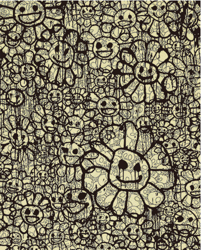 Takashi Murakami, ‘Madsaki Flowers B Beige’, 2017, Dope! Gallery