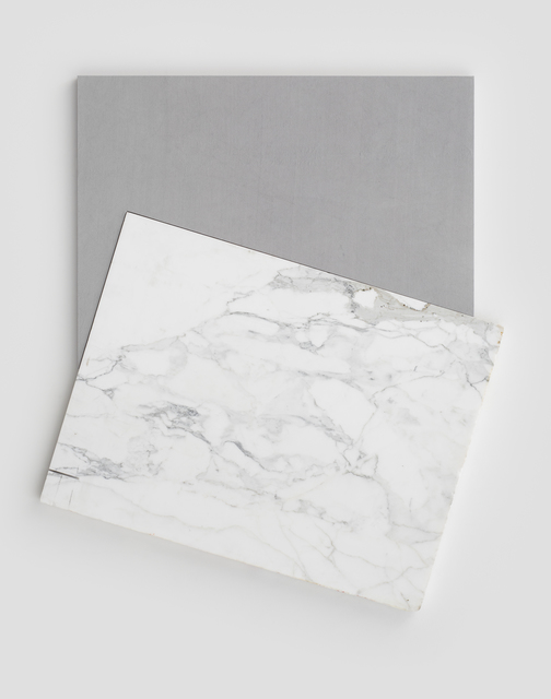 Sam Moyer, ‘(TBT)’, 2015, Painting, Marble and dyed canvas mounted to MDF, Rodolphe Janssen