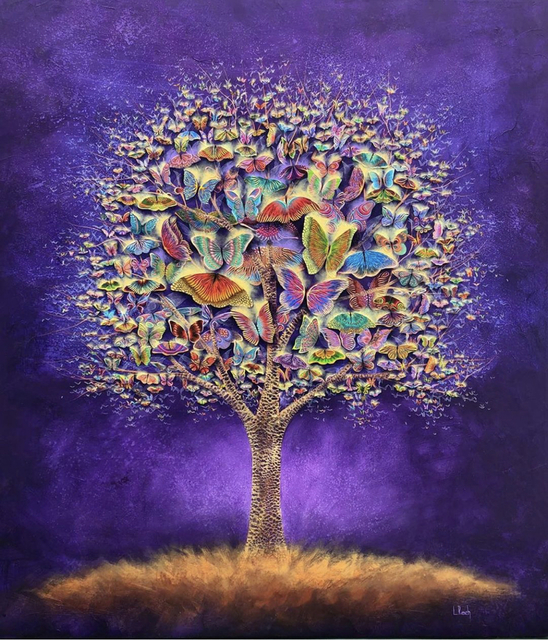 Laura Reich, ‘Árbol de la vida ’, 2019 , Painting, Mixed media on canvas, Peimbert Art