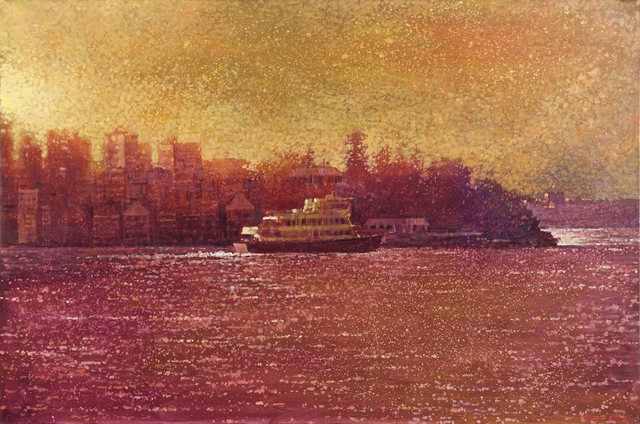 David Hinchliffe, ‘Golden Harbour’, 2018, Painting, Acrylics on Canvas, Wentworth Galleries