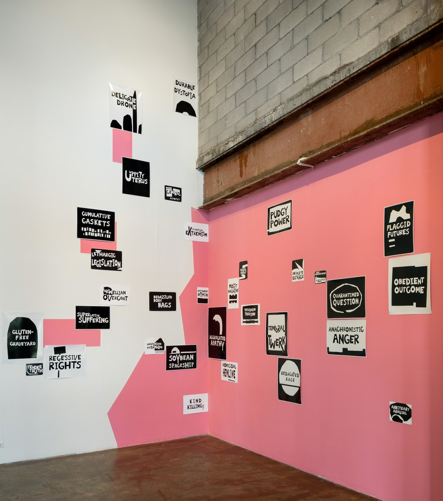 Installation view of Laugh Back, 2018.
Curated by Lindsey O’Connor
July 14 - August 19, 2018
Image courtesy of Smack Mellon. Photo by Etienne Frossard.
Kameelah Janan Rasheed, An Alphabetic Accumulation of Approximate Observations, 2018. Installation view of Laugh Back, 2018.
Curated by Lindsey O’Connor
July 14 - August 19, 2018
Image courtesy of Smack Mellon. Photo by Etienne Frossard.
Kameelah Janan Rasheed, An Alphabetic Accumulation of Approximate Observations, 2018.