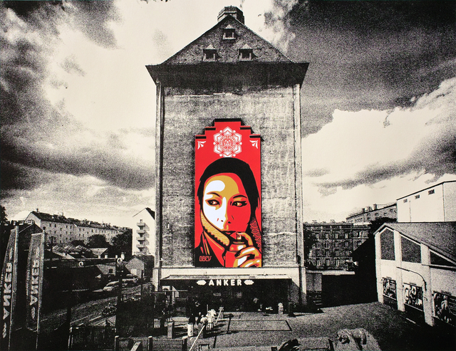 Shepard Fairey, ‘Commanda Vienna Print’, 2014, Print, Heliograph und lithograph, Galerie Ernst Hilger