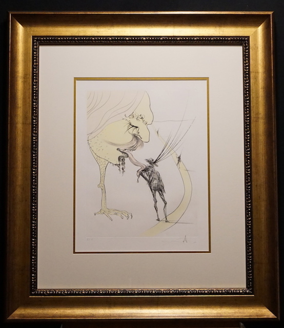 Salvador Dalí, ‘After 50 Years of Surrealism Picasso a Ticket to Glory’, 1974, Print, Etching, Fine Art Acquisitions Dali