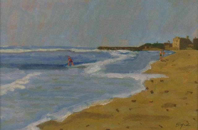 Gibson Byrd, ‘At the Shore’, ca. 1975, Painting, Gouache, Janus Galleries