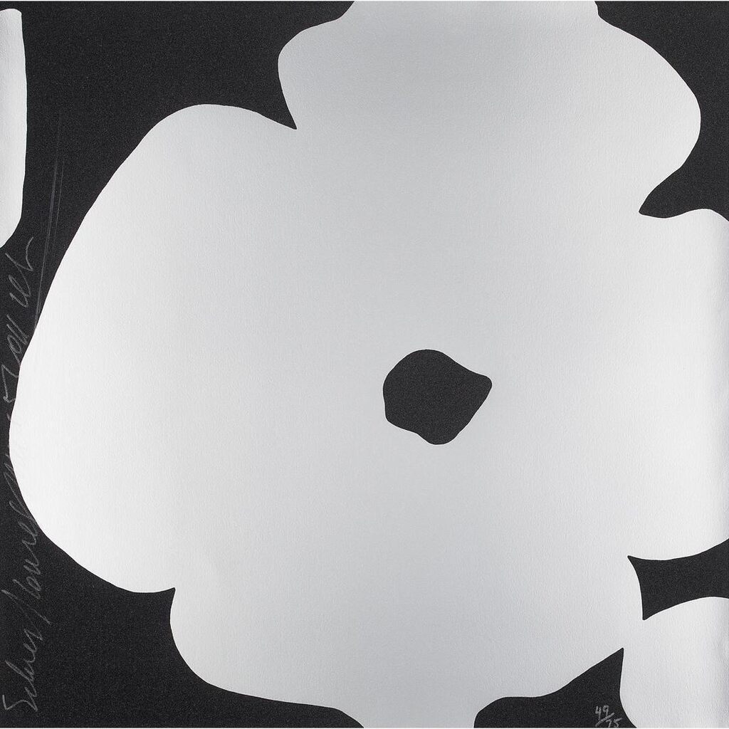 Donald Sultan - Silver Flowers