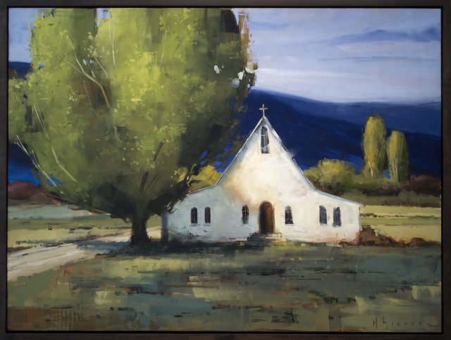 Matthew Sievers, ‘Sitting Reverently’, 2018, Painting, Oil on panel, Blue Rain Gallery