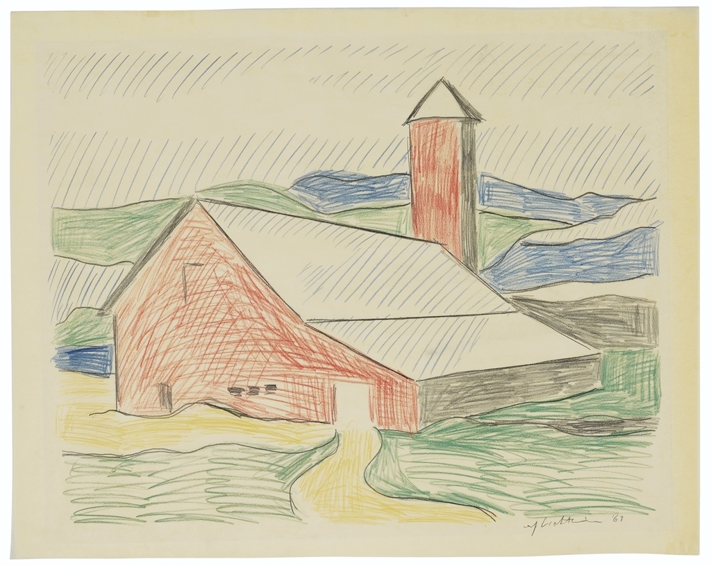 Roy Lichtenstein - Study for Red Barn II
