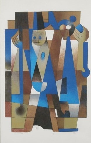 Carlos Merida, ‘La Dama de la Esmeralda’, 1979, Print, Serigraph, Stern Fine Art
