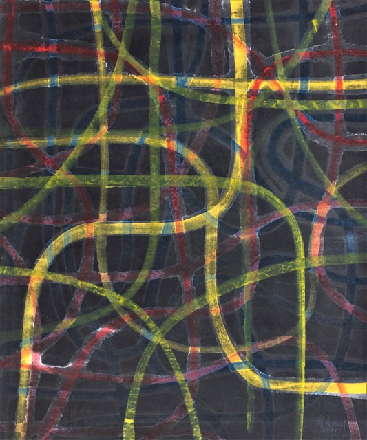 Zhang Zhaohui, ‘Yellow Threads 黄线’, 2019, Painting, Ink and Colour on Rice Paper 宣纸水墨设色, W.Ming Art