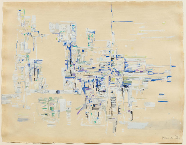 Maria Helena Vieira da Silva, ‘Site printannier’, 1952, Drawing, Collage or other Work on Paper, Gouache on paper, Koller Auctions