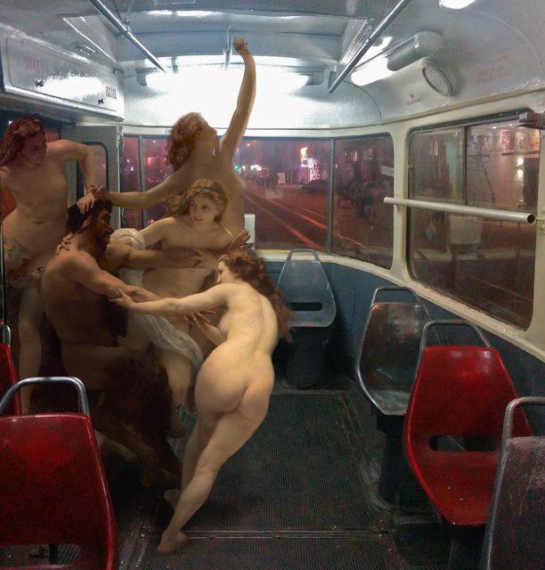 Alexey Kondakov, ‘William Adolphe Bouguereau «Nymphs and Satyr». Kyiv, Starovokzalna station’, 2015, Port agency