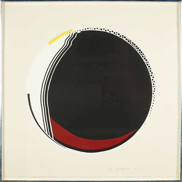 Roy Lichtenstein, ‘Mirror #4, from Mirror Series’, 1972, Print, Linocut, screenprint in colors, and embossing on Arjomari paper (framed), Rago/Wright